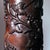 Brown Wooden Pedestals Column with Hand-Carved Grapevine Motif, France, 1950s, Set of 2 For Sale - Image 8 of 14