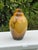 Contemporary Vintage Romanian 12.5” Amber Art Glass Vase by Mihai Topescu For Sale - Image 3 of 12