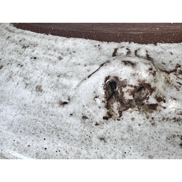 Mid-Century French Decorative Ceramic Dish attributed to Albert Thiry, 1960s For Sale - Image 6 of 14