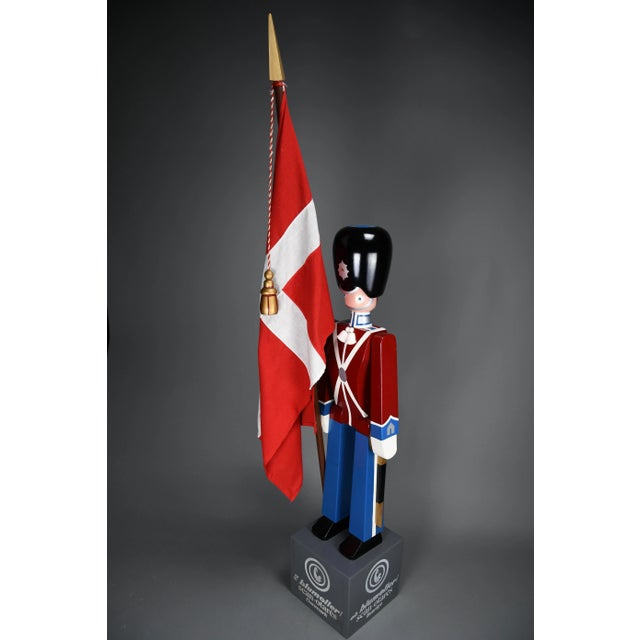 Monumental Royal Danish Guardsman with Flag by Kay Bojesen, 1950s For Sale - Image 13 of 14