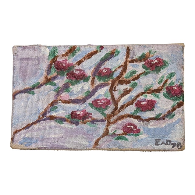 Flowering Branches | Acrylic on Canvas | Post-Impressionist | Edward A. Davidson | 1978 For Sale