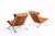 Mid-Century Modern Cognac Leather Highback Ari Armchairs by Arne Norell, Denmark, 1960s, Set of 2 For Sale - Image 3 of 15