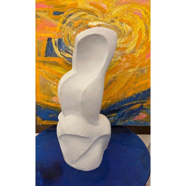 1980s Mitsou, Abstract Nude Plaster Maquette Sculpture For Sale - Image 4 of 11