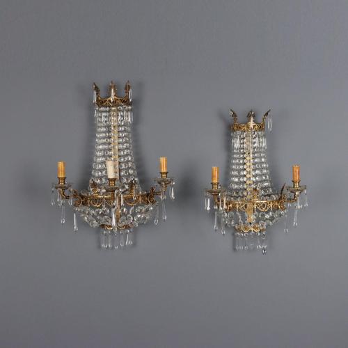 Wall Lamps in Gilded Bronze, Set of 2 For Sale - Image 9 of 9
