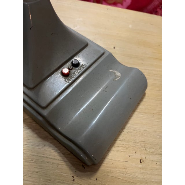 Art Deco 1970s Greige Metal Task Lighting For Sale - Image 3 of 5