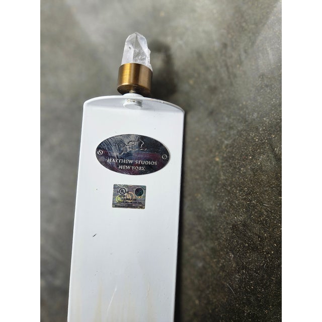 Metal Michael Studios Roclk Quartz Sconces - a Pair For Sale - Image 7 of 10