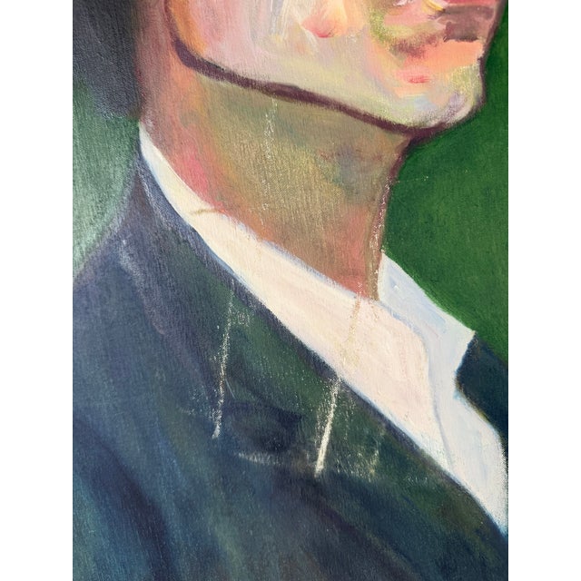 Contemporary Salvador Dalí & Frida Kahlo Portrait Oil on Canvas Painting, Signed For Sale - Image 10 of 12