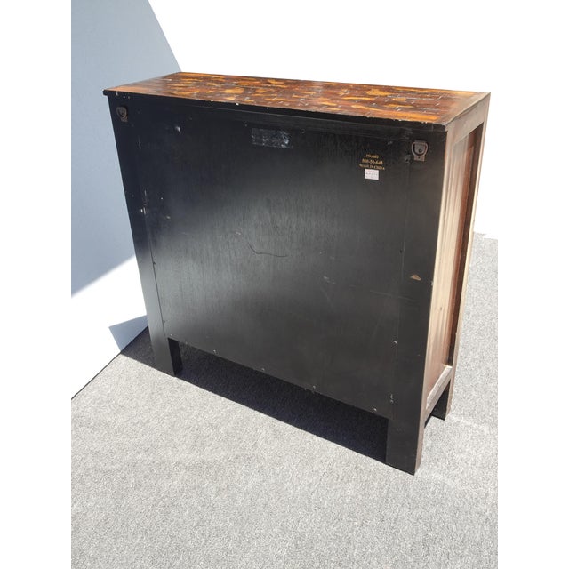 Vintage Hooker Furniture Asian Red Hall Chest ~ Side Table Cabinet For Sale - Image 17 of 17