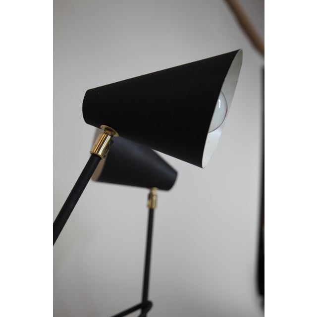 Metal Swedish Tripod Lamps, 1950s, Set of 2 For Sale - Image 7 of 13