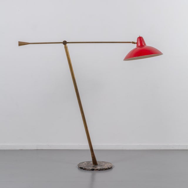 Floor Lamp attributed to Lumen, 1960s For Sale - Image 3 of 4