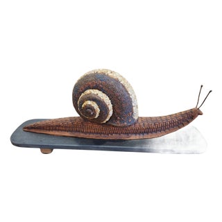 Vintage Small Ceramic Snail For Sale