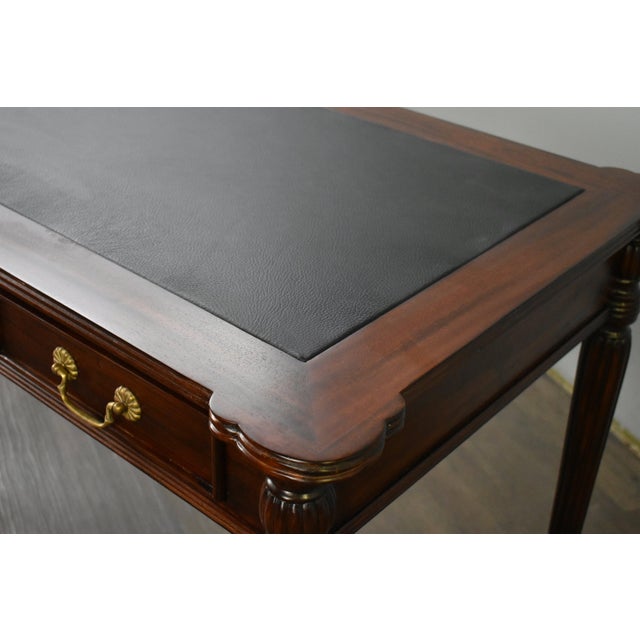 Legacy Leather Top Desk - Brown Walnut For Sale - Image 10 of 12