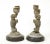 Metal Pair of Regency Dog-Form Gray-Painted and Brass Two-Light Candelabra For Sale - Image 7 of 13