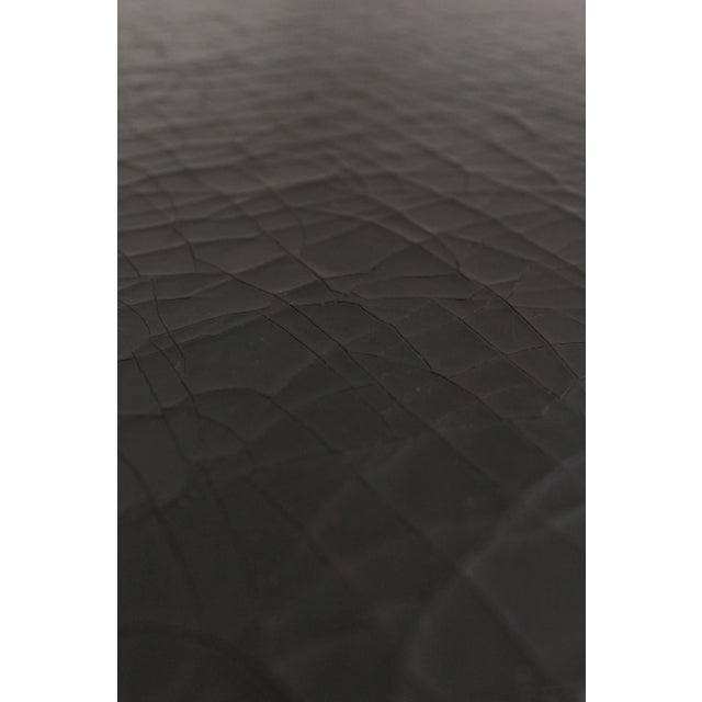 Baker Furniture Company Baker Modern Design Crackle Finish Coffee Table For Sale - Image 4 of 13