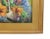 Blue Silvio Silvestri, Listed Artist Woman Gathering Flowers Landscape Oil Painting Including the Antiqued Gold Wood Frame For Sale - Image 8 of 13