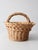 Vintage Wicker Basket With Handle For Sale - Image 9 of 11