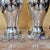 Pair of Vintage Mercury Glass Table Lamps With Light-Gray Drum Shades For Sale - Image 9 of 18