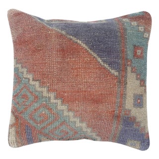 16"x16" Vintage Cushion Cover. Handmade Rug Throw Pillow. Accent Pillow Cover For Sale