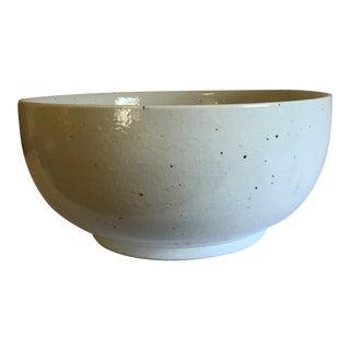 Oversized White Ceramic Bowl For Sale