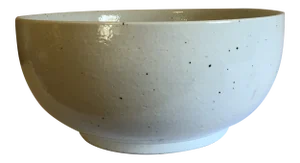 Oversized White Ceramic Bowl