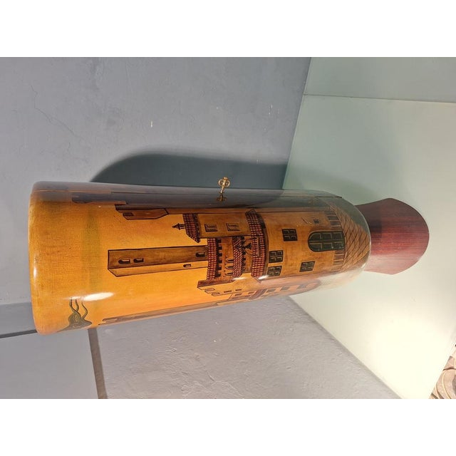 Vintage Bar Cabinet in Parchment by Aldo Tura for Tura, 1950s For Sale - Image 10 of 18