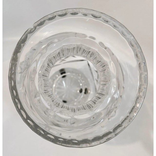 Traditional Mid 20th Century Rogaska Signed Crystal Vase For Sale - Image 3 of 7
