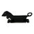 1980s Cast Iron Daschund Heavy Doorstop Sleek Look For Sale