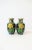 Japanese Black and Yellow Asian Cloisonné and Brass Vases - a Pair For Sale - Image 3 of 13