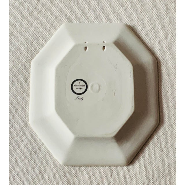 Italian Bisque Porcelain Grand Tour Style Plaque With Gilt Border | Italy, Mid-20th C. For Sale - Image 9 of 18