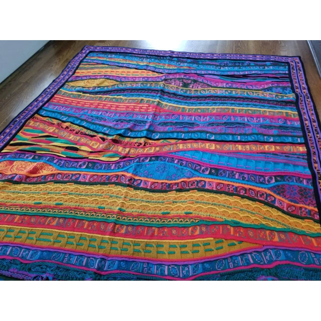 Vintage Coogi Casa Australia Merino Throw Blanket For Sale - Image 4 of 11