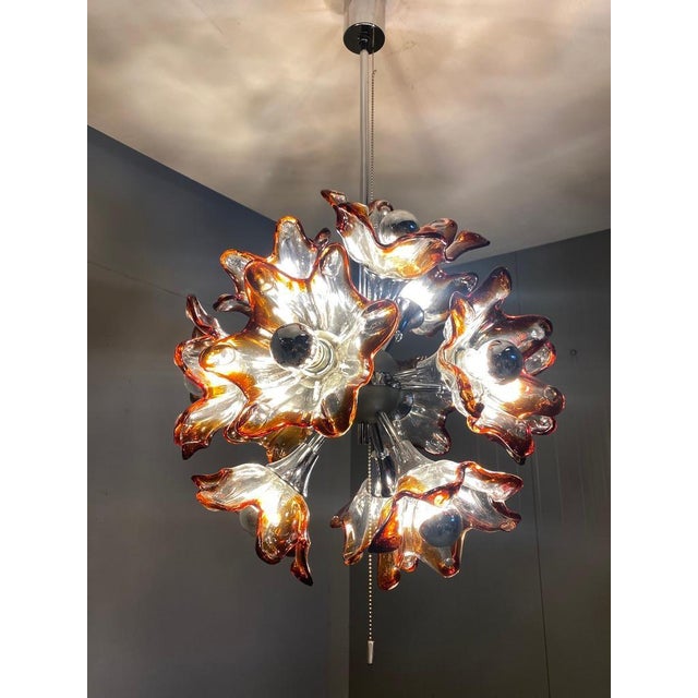 Gold Murano Sputnik Chandelier, Italy, 1960s For Sale - Image 8 of 16