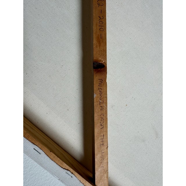 Modern Jorge G. Aida " the Waves " Thick Texture Abstract Painting For Sale - Image 11 of 12