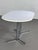 Vintage Oval and Extendable Dining Table in Chrome Metal with White Formica Top, 1950s For Sale - Image 12 of 16