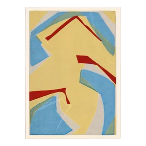 Abstract Multi Layer Woodblock Print on Heavy Paper, 1/1 by Michael William Eggleston