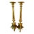 Pair of Vintage Tall Brass Candelsticks For Sale