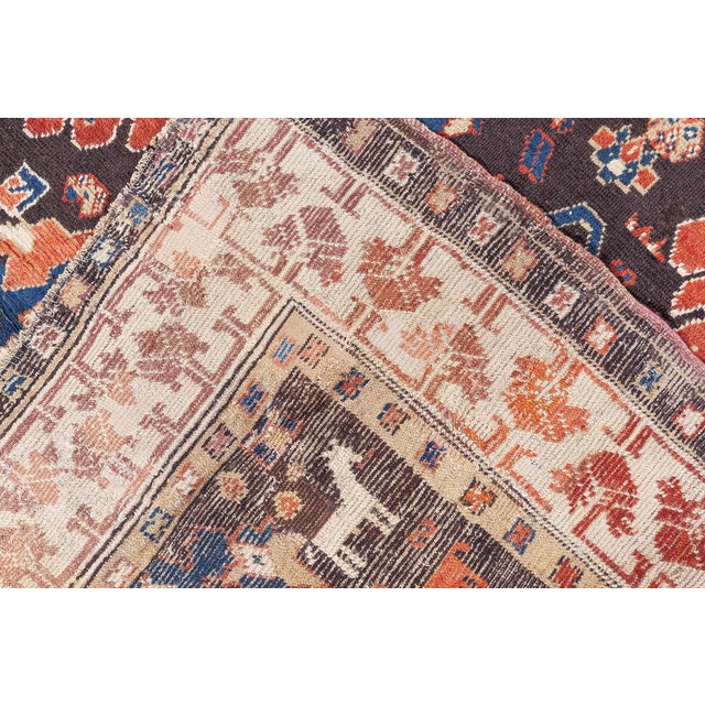 Brown Antique 19th Century Karabagh Runner Rug  Caucasus, Circa 1880 For Sale - Image 8 of 8