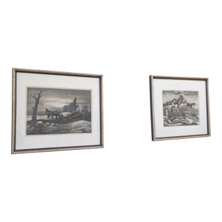 Vintage Thomas Hart Benton Lithographs - Set 2 For Sale