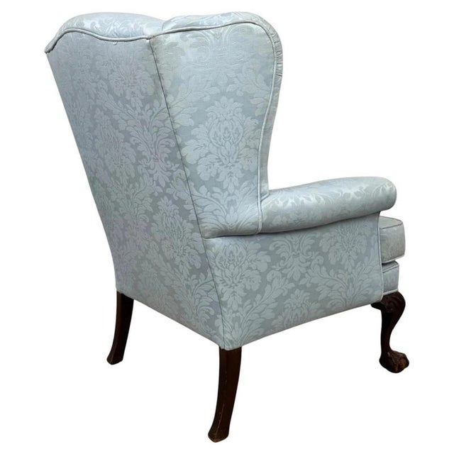 2000 - 2009 Antique Early 20th Century English Oak Wingback Armchair For Sale - Image 5 of 13
