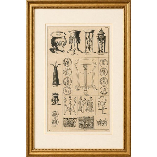 Bernard de Montfaucon, Roman Ritual Vessels & Antiquities, 1721, Engraving For Sale - Image 9 of 10