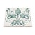 A unique and handmade Art Nouveau tile with an intricate and symmetrical floral pattern. Removable felt pads have been...
