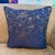 Royal Blue Abstract Woven Cushion Cover For Sale - Image 8 of 13