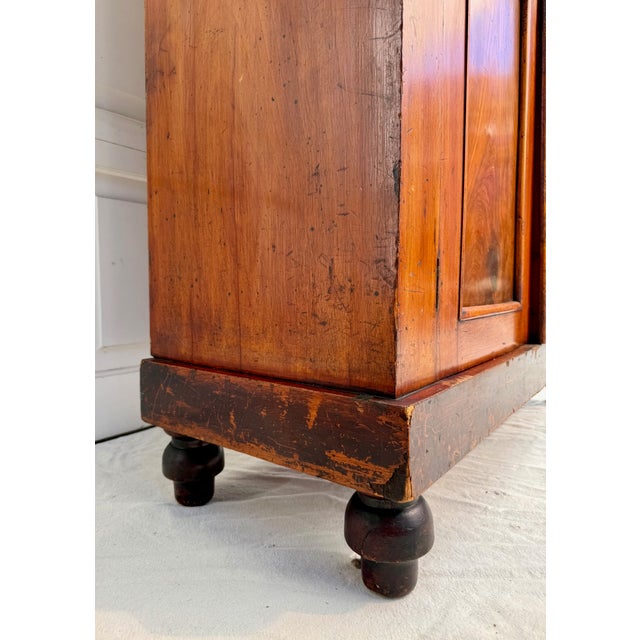 Antique Victorian Walnut Chiffonier Cabinet With Carved Lion Crest, c.1890 For Sale - Image 15 of 18
