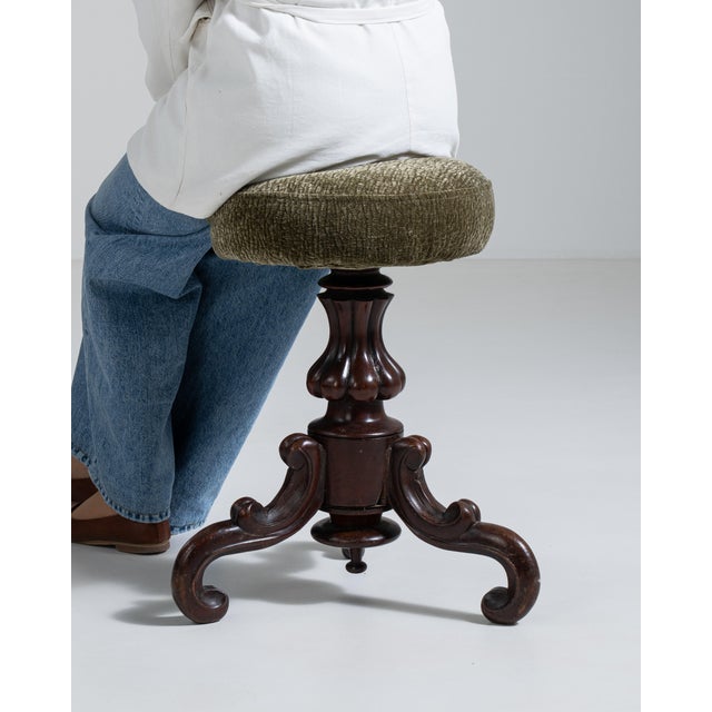 French Swivel Piano Stool, Antique, France, Late 19th Century For Sale - Image 12 of 18