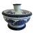 Vintage the Bombay Company Blue and White Lidded Dish For Sale