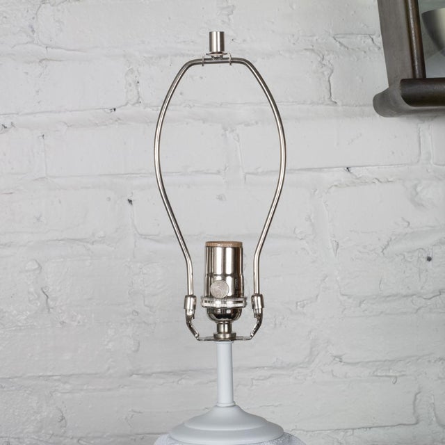 1980s Composition Modern Motif Table Lamps - a Pair For Sale - Image 9 of 9