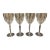 Set of Four Marquis by Waterford Water Goblets in the Sparkle Pattern For Sale