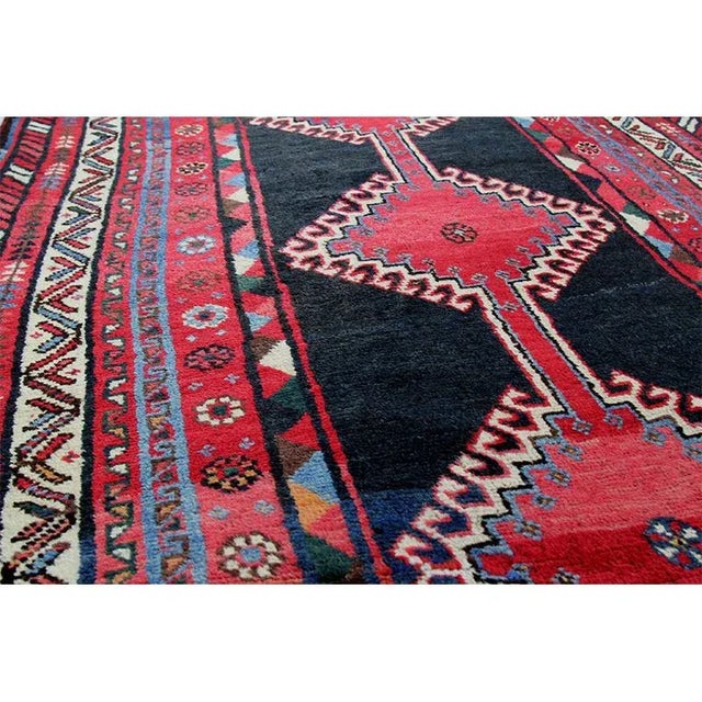 Textile 1930s Old Persian Kord Runner Rug 4’5″ X 9’7″ For Sale - Image 7 of 9