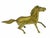 Mid 20th Century Solid Brass Running Stallion Horse Ranch Equestrian Sculpture For Sale - Image 4 of 7