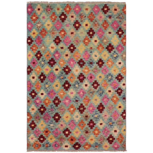 Contemporary Balochi Jayvon Hand Knotted Wool Rug - 3'2'' X 4'10'' For Sale - Image 10 of 10