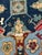 Persian Thibaut F910829 Persian Carpet Navy Cotton Fabric 4 1/2 Yards For Sale - Image 3 of 6